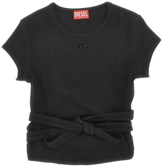 26SS 디젤 반팔 티셔츠 A211970EJAI9XX BLACK