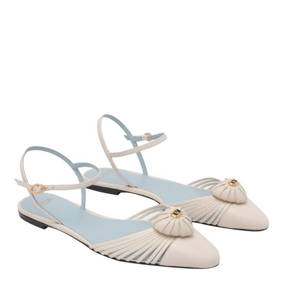 26SS 발렌티노 가라바니 플랫 슈즈 S0LX5DMD REN White - VALENTINO GARAVANI