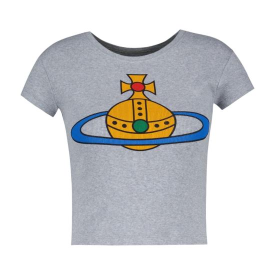 26SS 비비안웨스트우드 반팔 티셔츠 1G010018 J009C P001 grey