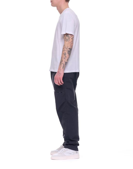 25SS 마제스틱필라쳐 긴팔 티셔츠 Majestic Filatures 남성용 화이트 크루넥 티셔츠 M537 HTS022 001 - MAJESTIC FILATURES