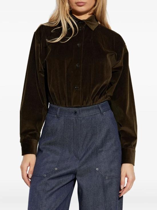 25FW 막스마라 셔츠 2521116033600 005 DARK MOSS - MAX MARA