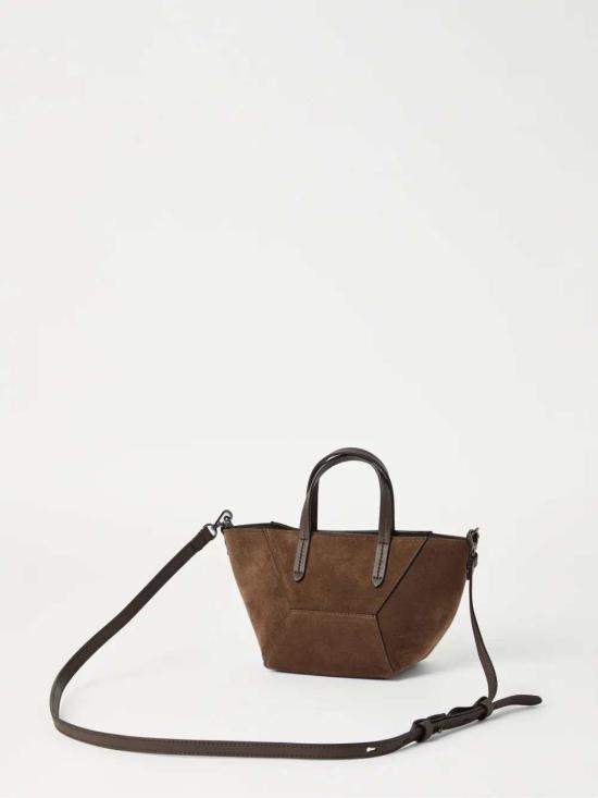 26SS 브루넬로 쿠치넬리 스웨이드 BC Duo 미니 백 MBDLD2675 C8769 - BRUNELLO CUCINELLI