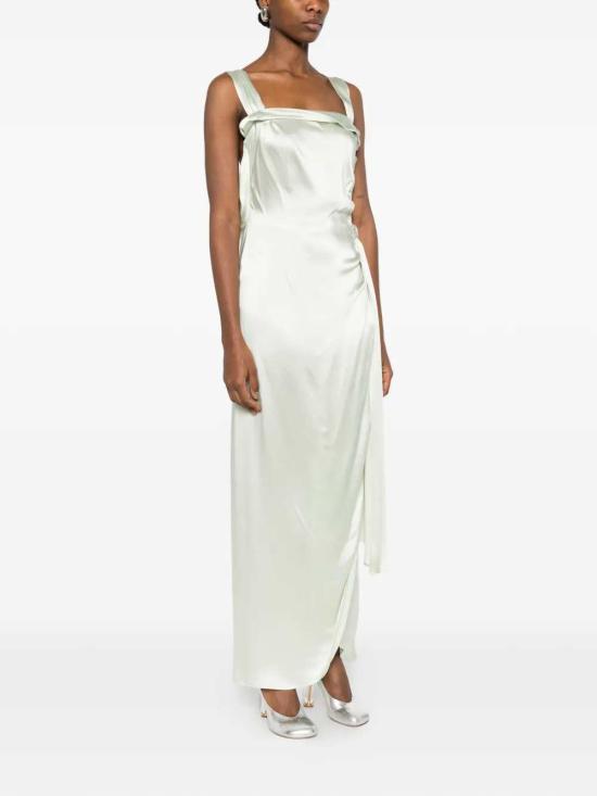 26SS 마르지엘라 실크 새틴 맥시 드레스 S51DG0005M35797 LIGHT PISTACHIO - MAISON MARGIELA