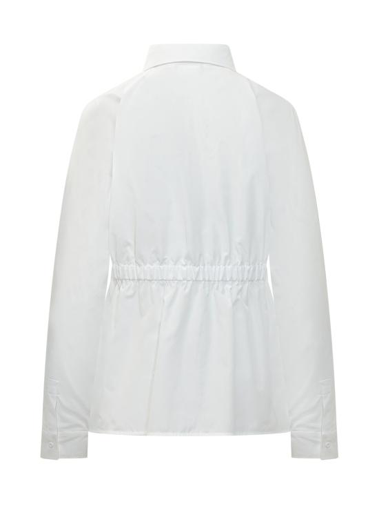 26SS 막스마라 Tazzina 드로스트링 셔츠 2611111052600 001 BIANCO OTTICO - MAX MARA