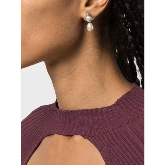 26SS 비비안웨스트우드 이어링 62020104 02P103 P103 SILVER - VIVIENNE WESTWOOD