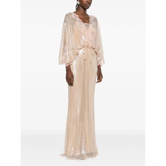 26SS 엘리 사브 롱 원피스 D1045 NUDE NEUTRALS - ELIE SAAB