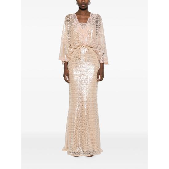 26SS 엘리 사브 롱 원피스 D1045 NUDE NEUTRALS - ELIE SAAB