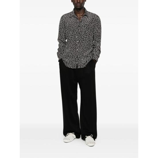26SS 드리스 반 노튼 긴팔 셔츠 3070 020702 900 BLACK WHITE - DRIES VAN NOTEN