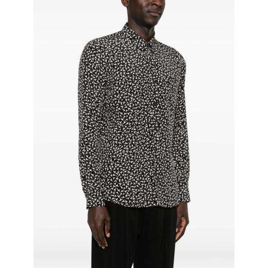 26SS 드리스 반 노튼 긴팔 셔츠 3070 020702 900 BLACK WHITE - DRIES VAN NOTEN