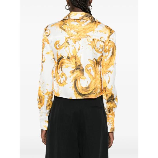 26SS 베르사체 블라우스 80HAL212 NS820 G03 WHITE GOLD - VERSACE