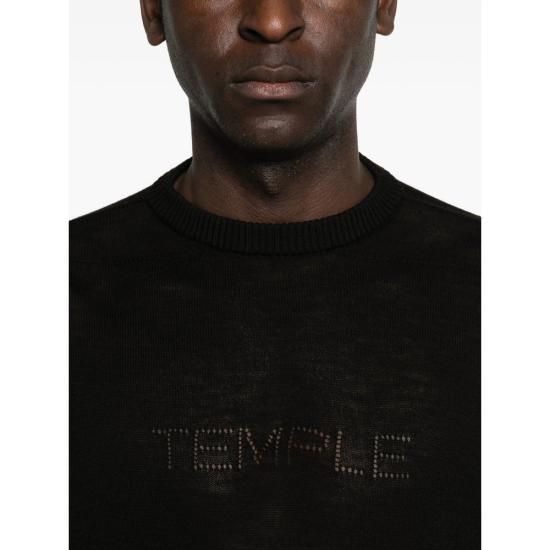 26SS 릭 오웬스 스웨터 RU01F2672 KMP 09 BLACK - RICK OWENS