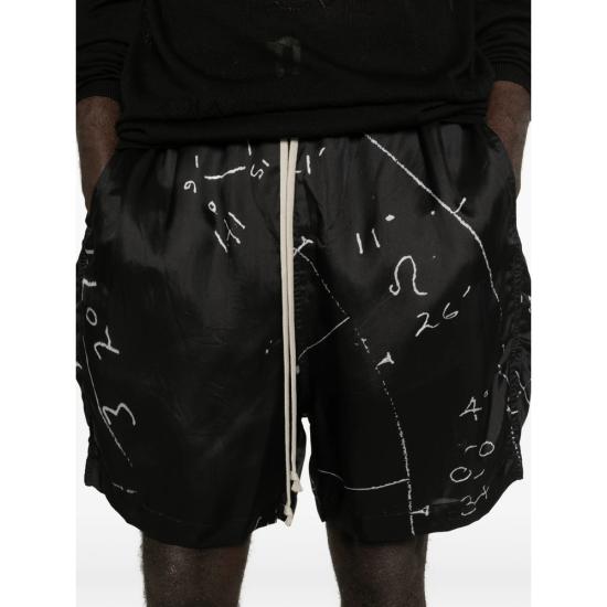 26SS 릭 오웬스 숏팬츠 RU01F2397 KP1 0911 BLACK - RICK OWENS