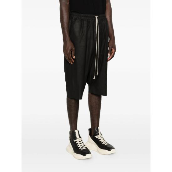 26SS 릭 오웬스 숏팬츠 RU01F2384 LBF 09 BLACK - RICK OWENS