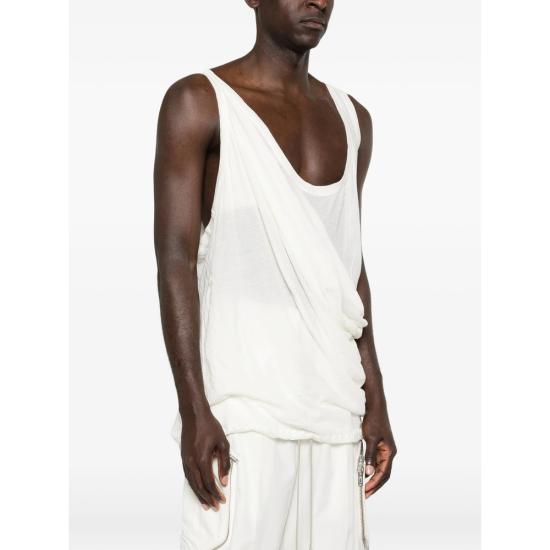 26SS 릭 오웬스 민소매 티셔츠 RU01F2161 UC 11 WHITE - RICK OWENS