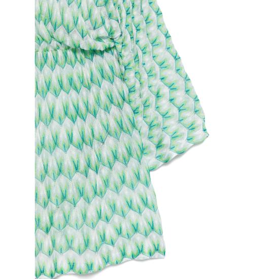 26SS 미소니 미디 원피스 MC22SQ03 BR014I S72OR GREEN WHITE - MISSONI