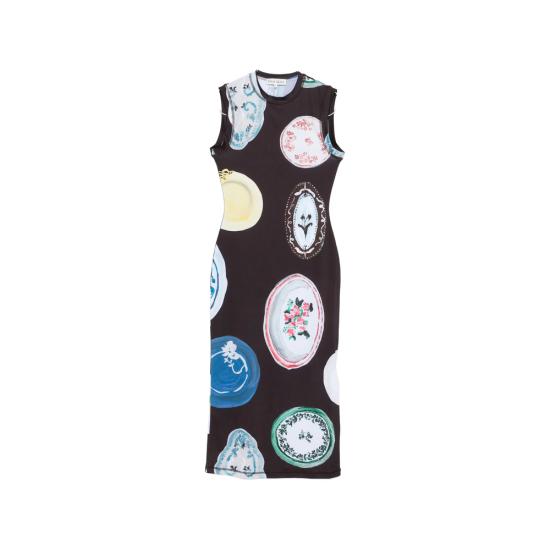 26SS 스티네 고야 미디 원피스 SGD104 2244 PLATE BROWN