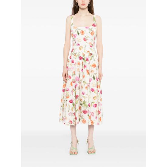 26SS 캐롤리나 헤레라 미디 원피스 R2611N563PSR 264 NEUTRALS - CAROLINA HERRERA