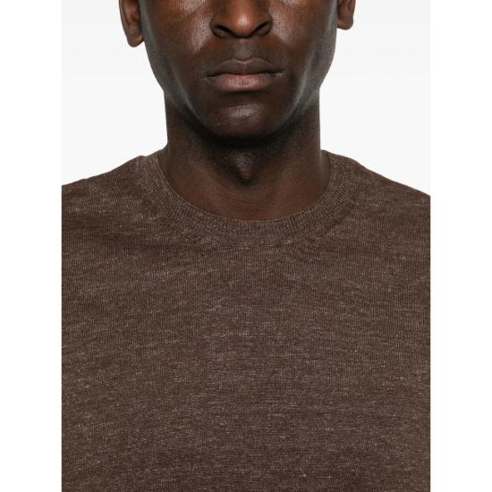 26SS 스칼리오네 반팔 티셔츠 USL082 250 BROWN - SCAGLIONE