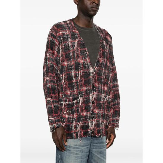 26SS 알13 가디건 R13WY198 Y261A BKRED BLACK RED - R13