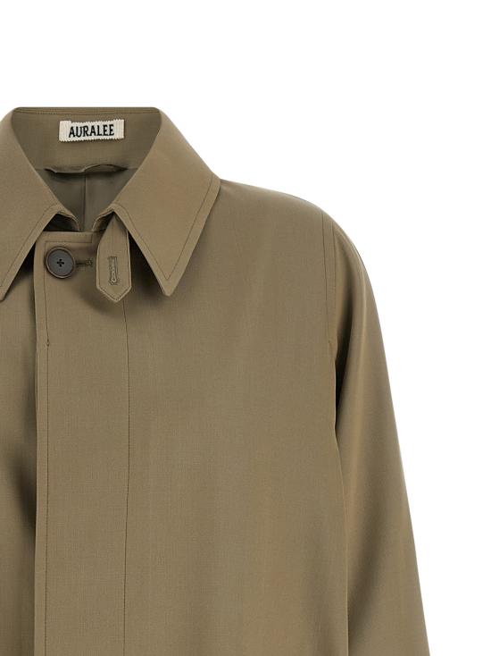 26SS 오라리 트렌치 코트 A26SC06MGKHAKIBEIGECHAMBRAY Brown - AURALEE