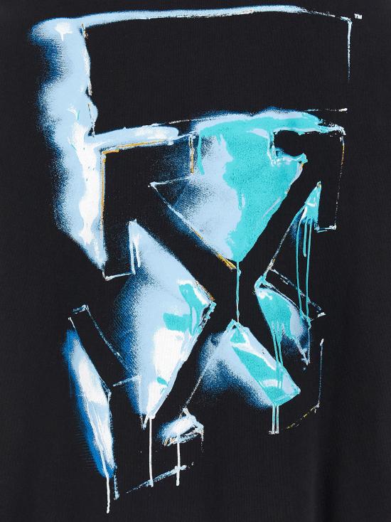 26SS 오프화이트 후드 티셔츠 OMBB085S26FLE00G00010001 Black - OFF WHITE