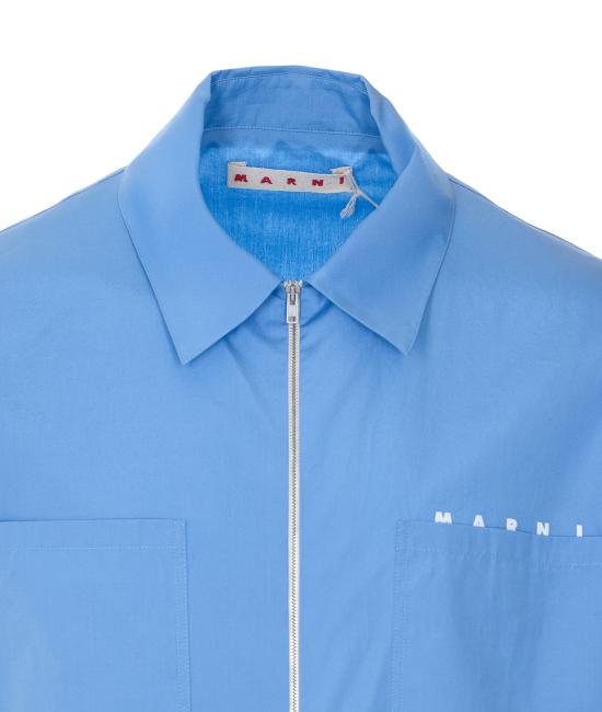 26SS 마르니 긴팔 셔츠 CUMU0297P0 USCT88LWB31 Blue - MARNI