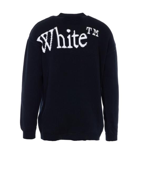 26SS 오프화이트 스웨터 OMHE20QS26KNI001 0001 Black - OFF WHITE