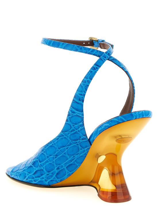 26SS 드리스 반 노튼 힐/펌프스 2610117560597503 Light Blue - DRIES VAN NOTEN