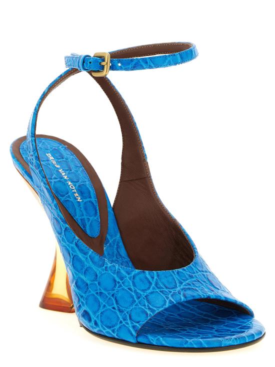 26SS 드리스 반 노튼 힐/펌프스 2610117560597503 Light Blue - DRIES VAN NOTEN