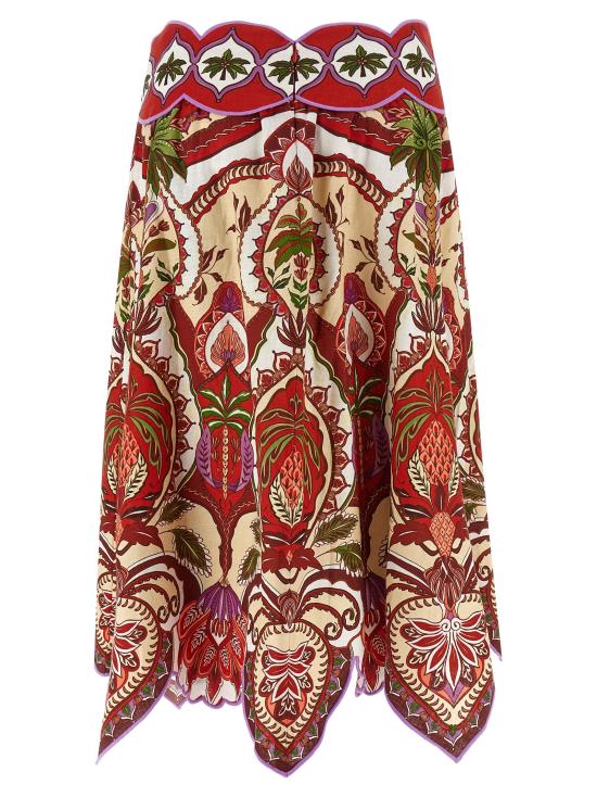 26SS 팜 리오 미디 스커트 34401626078 Red - FARM RIO