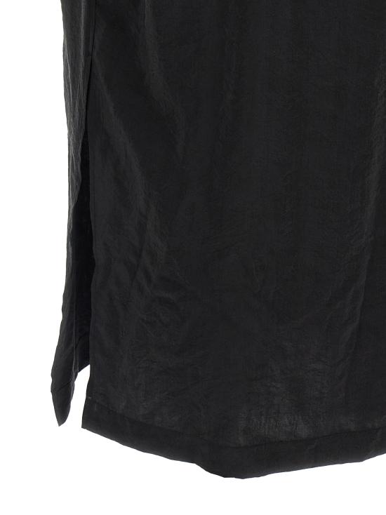 26SS 르메르 비대칭 셔츠 드레스 드라이 실크 DR1162LF1308BK999 Black - LEMAIRE