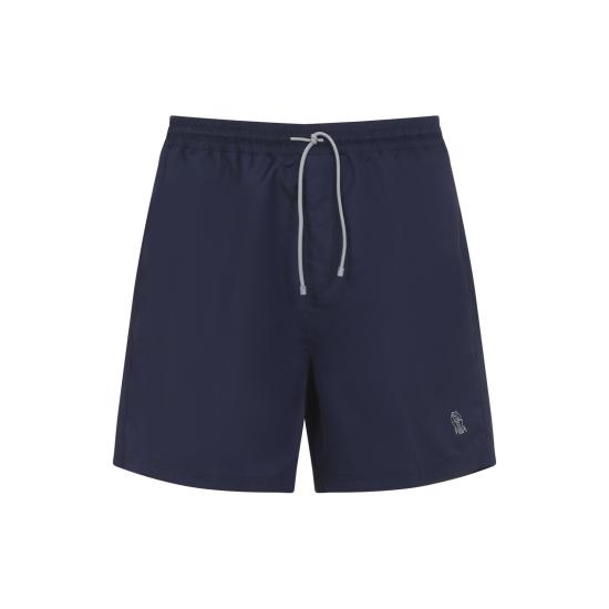 26SS 브루넬로 쿠치넬리 로고 스윔 팬츠 MW817043CBA17 NAVY BLUE DOM