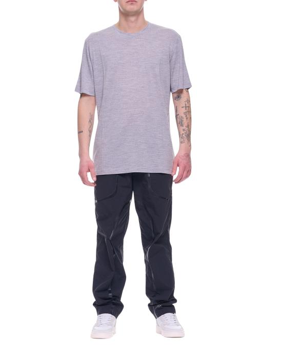 25FW 알베니 1905 긴팔 티셔츠 남성용 버진 울 티셔츠 그레이 멜란지 AUT-25 086 그레이 울 티셔츠 - ALBENI 1905