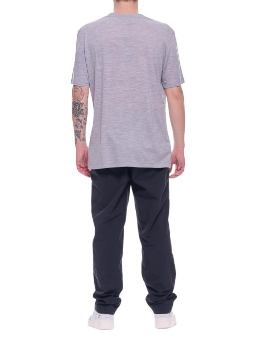 25FW 알베니 1905 긴팔 티셔츠 남성용 버진 울 티셔츠 그레이 멜란지 AUT-25 086 그레이 울 티셔츠 - ALBENI 1905