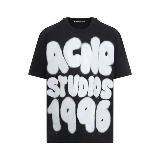 26SS 아크네 스튜디오 반팔 티셔츠 CL0333J83 BLACK WHITE DOM - ACNE STUDIOS