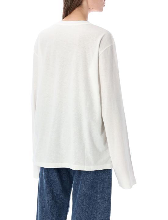 26SS 아크네 스튜디오 긴팔 티셔츠 CL0424AEG OFF WHITE DOM - ACNE STUDIOS