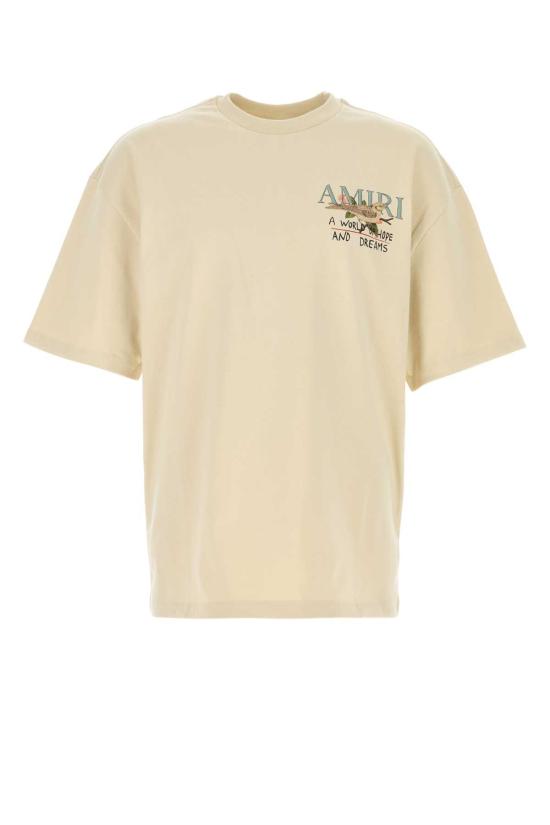 26SS 아미리 반팔 티셔츠 AMTOJR1095 ALABASTER Beige o Tan