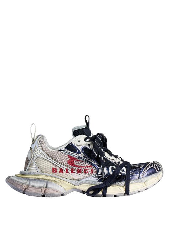 26SS 발렌시아가 3xl 스플릿 로고 스니커즈 840090 W3XSG 9161 EGGSHELL RED NAVY