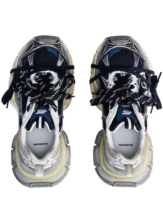 26SS 발렌시아가 3xl 스플릿 로고 스니커즈 840090 W3XSG 9161 EGGSHELL RED NAVY - BALENCIAGA