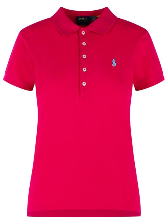 26SS 폴로 랄프로렌 폴로 티셔츠 211870245034 Fuchsia