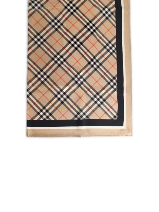 26SS 버버리 체크 실크 스카프 8113048A2021 Beige - BURBERRY