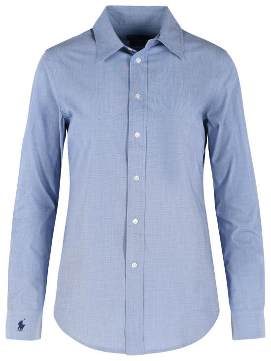 26SS 폴로 랄프로렌 포니로고 코튼 셔츠 211941509004 Light Blue