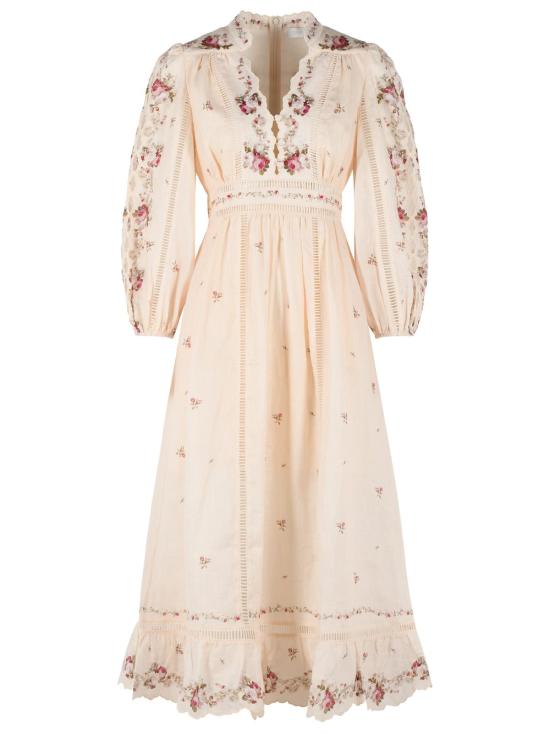 26SS 짐머만 롱 원피스 5372DRS264CREAM PINK ROSE Cream