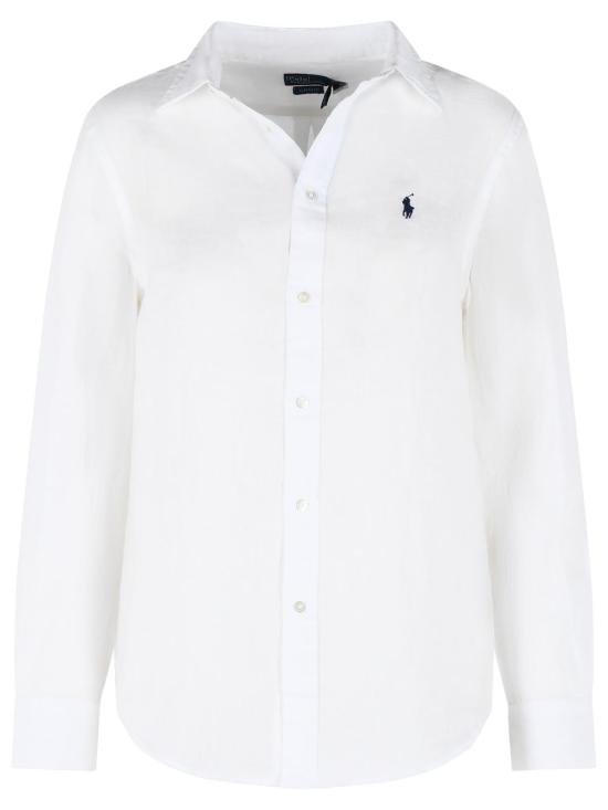 26SS 폴로 랄프로렌 포니 자수 리넨 셔츠 (211970730009) 211970730518 White