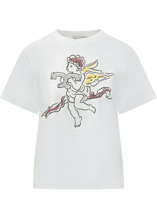 26SS 토리버치 반팔 티셔츠 183156 100 WHITE