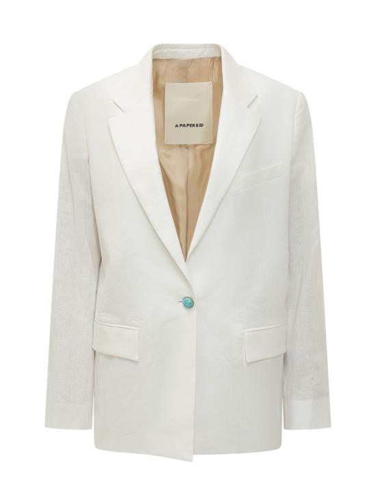 26SS 어 페이퍼 키드 수트 자켓 S6PKWOBL036 001 BIANCO