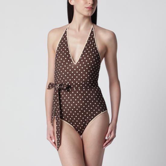 26SS 발렌티노 가라바니 원피스 수영복 8B3UHAB2A5Q Brown