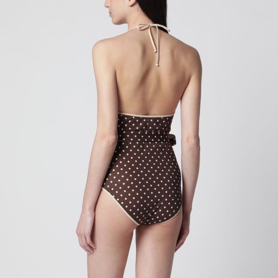 26SS 발렌티노 가라바니 원피스 수영복 8B3UHAB2A5Q Brown - VALENTINO GARAVANI