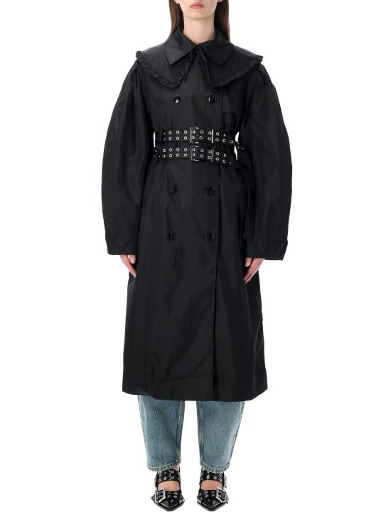 26SS 가니 트렌치 코트 A101007510708 099 Nero