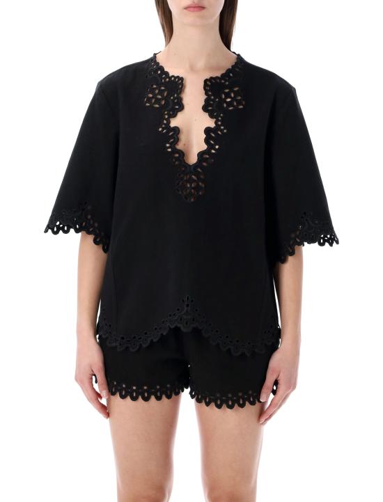 26SS 이자벨마랑에뚜왈 블라우스 HT0586FBD1J04E 02FK FADED BLACK